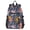 Cartoon Funny Octopus, variant on 14" Laptop Backpack Waterproof Airline Approved Stylish Casual Daypack for Travel Business College Work, Blue Gingham Checker Pattern