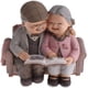 thumbnail image 5 of Bonitas figuras de pareja de ancianos para decorar la mesa, idea de regalo para abuelo/abuela, regalo de Navidad - mira la foto, 5 of 8