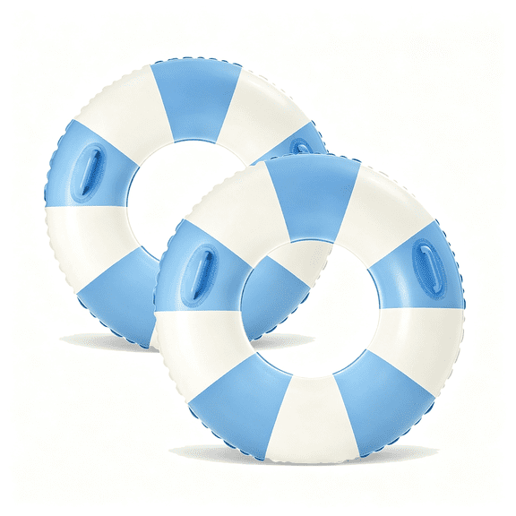 HHNOU 2 Pcs Inflatable Pool Floats for Swimming Pool Party Lake Beach Adults - Floaties Pool Tubes Swim Rings Tubes Floaties for Beach Pool Party Decorations