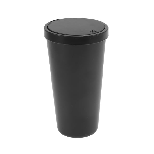 Bote de basura para automóvil Unique Bargains, portátil, ABS, negro, 1 pieza
