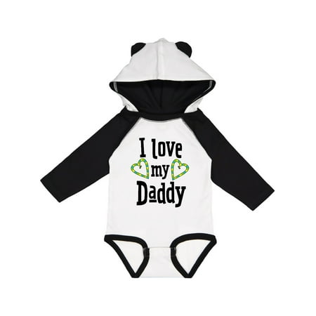 

Inktastic I Love my Daddy- hearts Gift Baby Boy or Baby Girl Long Sleeve Bodysuit