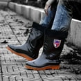 thumbnail image 5 of Hoshose Men's Rain Boots PVC Rubber Boots Waterproof Garden Fishing Outdoor Work Boots Knee Boots for Working, 5 of 6