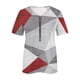 thumbnail image 4 of Blusa de manga corta con cuello en V, informal, cómoda y elegante para mujer OAVQHLG3B Store  lin121212, 4 of 5