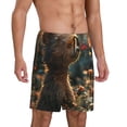 thumbnail image 2 of Fotbe Sunshine Butterfly Flower Bear Pantalones Cortos de Pijama para Hombre, Ropa de Dormir, Pantalones de Pijama Cortos para Hombre-3X-Large, 2 of 6