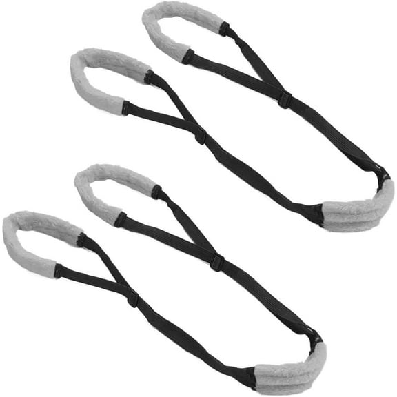 ABCISI Dog Sling for Large Dogs Hind Leg Support, 2 Pack Dog Support Harness, Portable Pet Rear Support Carry Sling, Comfortable Wear Dog Support Sling with Adjustable Buckle for Pet Back Legs(Black)