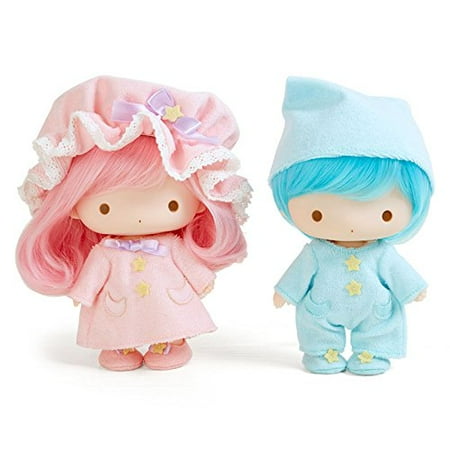 Little Twin Stars Soft Vinyl Doll Set (Pajamas) Sanrio Kiki Lala