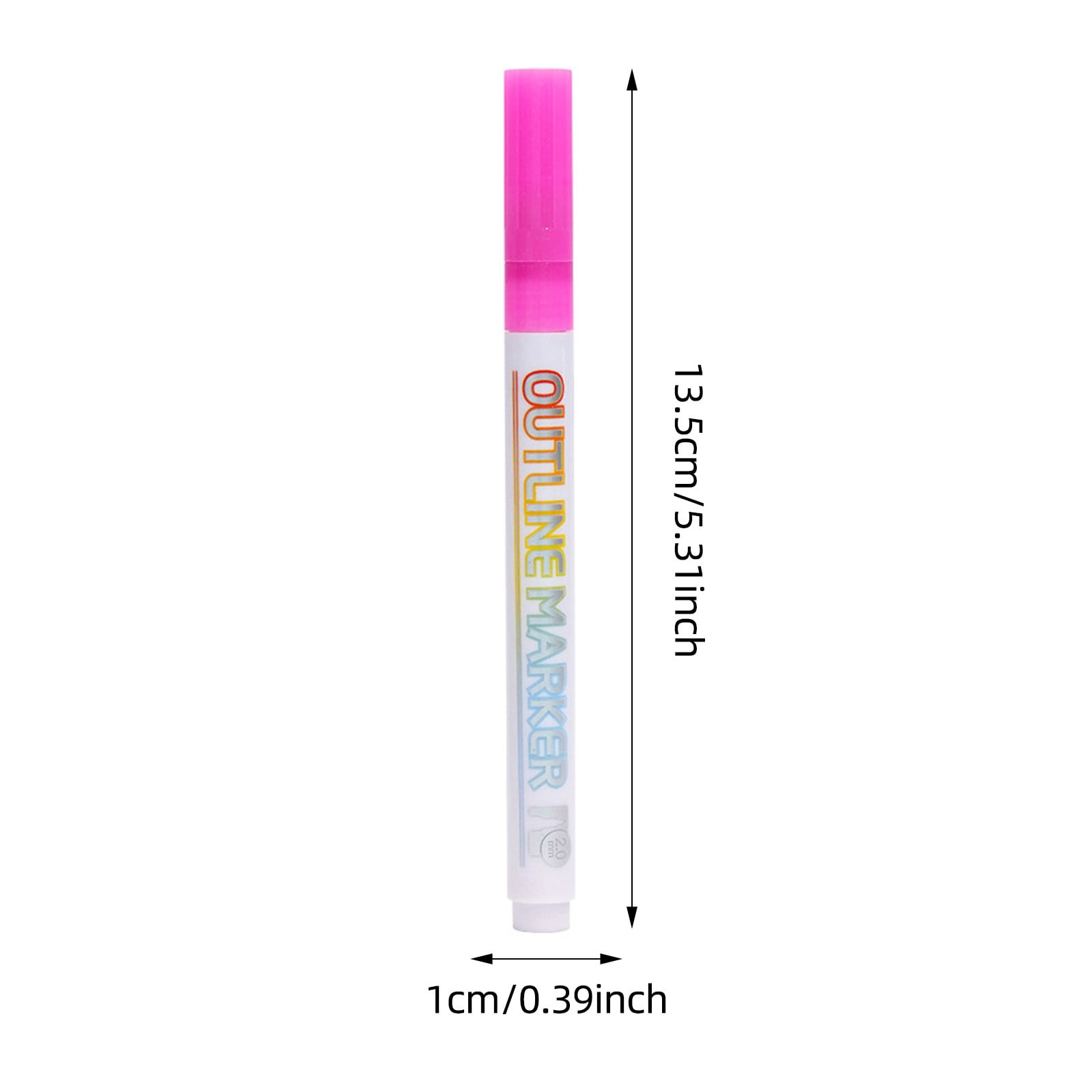 2Pack Marker Pen For Highlight, 2026 New Dual-Line Highlighter Outline Marker Set, Metallic Paint Markers For Black Paper Pens Glitter Markers Scrapbook Supplies (36 Color)