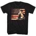 thumbnail image 1 of John Wayne Hollywood Icon Actor American Legend Flag In Color Adult T-Shirt Tee, 1 of 2