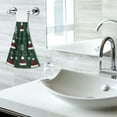thumbnail image 5 of Yayeee Kitchen Hanging Hand Towels Set of 2 with Loop Bathroom Absorbent Tie Towel, Christmas Santa Hats, 5 of 7