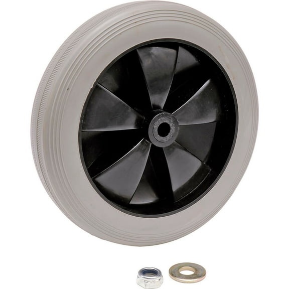Global Industrial Replacement 8"" Rear Wheel for Janitor Cart (Models 603574 603