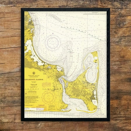 Edgartown Harbor - Edgartown Harbor Nautical Chart Print