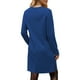 thumbnail image 4 of UVN Vestidos para Mujer Otoño Invierno Manga Larga Cuello Redondo Casual Jersey Sudadera Vestido con Abertura Lateral, 4 of 8