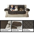 thumbnail image 5 of Mainstays 3-Piece Quilted Plush Loveseat Pet Cover Protector, Chocolate, 5 of 9