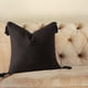 thumbnail image 4 of Cojín decorativo con borlas para sofá, cama y sala de estar, 45 x 45 cm, relleno de poliéster suave para soporte lumbar, cojín decorativo para sofá y silla. Aestivo | Negro | AESTIVO, 4 of 8