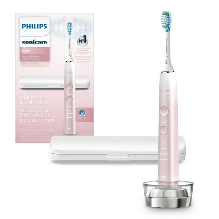 Philips Sonicare 9000 Special Edition Rechargeable Toothbrush, Pink White, HX9911/90