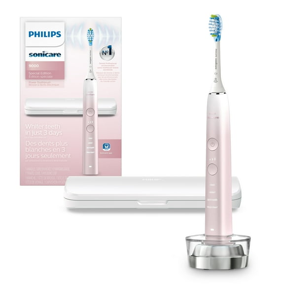 Philips Sonicare 9000 Special Edition Rechargeable Toothbrush, Pink White, HX9911/90