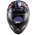 thumbnail image 3 of LS2 Challenger Carbon Carver Motorcycle Helmet Blue/Carbon/Red MD, 3 of 4