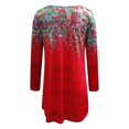 thumbnail image 5 of Vestido suelto clásico con estampado de flores de manga larga con cuello en V informal a la moda para mujer Pompotops hdfakjf7222, 5 of 5