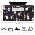 thumbnail image 5 of Long Mouse Pads for Desk,Halloween Gnomes and Pumpkins Desk Mats on Top Of Desks, Desk Mouse Pad Extra Large with 3mm Non-Slip Base and Stitched Edge for Gaming,Office,Work,Home 47.3x23.6in, 5 of 5