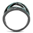 thumbnail image 4 of Womens Black Ring Anillo Para Mujer Stainless Steel Ring with Top Grade Crystal in Multi Color Millicent, 4 of 4