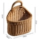 thumbnail image 3 of Cesta de almacenamiento tejida de plástico para colgar en la pared | Organizador colgante duradero de gran capacidad | Material ecológico e inodoro | Decoración elegante para el hogar, sala de, 3 of 3
