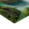 thumbnail image 2 of Ambesonne Landscape Fitted Sheet, Cliff in Philippines, Twin Size, Green Brown Blue, 2 of 3