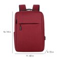 thumbnail image 3 of Guozer Solid Color Shoulder Bag 1PCS Student School Bags Travel Backpack Lightweight Shoulder Bag Large Capacity Backpack, 3 of 6