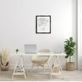 thumbnail image 2 of Stupell Industries Floral Woman Face Line Doodle Graphic Art Jet Black Floating Framed Canvas Print Wall Art, Design by JJ Design House LLC, 2 of 6