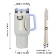 thumbnail image 2 of Boreal Craft 40oz Ice Cup Set Insulated StanlCup Set Diving Stanl Bottle Set Crossbody Protective Containers for Organizing Pantry Metal Container with Homemade Bread Storage 3 Compartment Meal Prep, 2 of 7