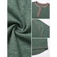 thumbnail image 5 of GIRUNS Big and Tall Henley Shirts for Men Short Sleeve Cotton Casual T Shirt with Button Placket Blue 1X, 5 of 6