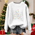 thumbnail image 4 of Craaazy Christmas Sweaters for Women Crew Neck Long Sleeve Shirts Xmas Holiday Warm Tops Gifts, 4 of 5