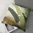 thumbnail image 7 of Acheng Spring Summer Green Tropical Pillow Covers Set of 2 Palm Leaf Throw Pillow Covers Brown and White Black Decorative Pillowcase Modern Home Decor for Bed Sofa 22x22in, 7 of 7