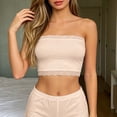 thumbnail image 2 of Summer Thin Lace‑Edge Strapless Bust Wrap Soft Stretchy Plus‑Size Wireless Bralette, 2 of 5
