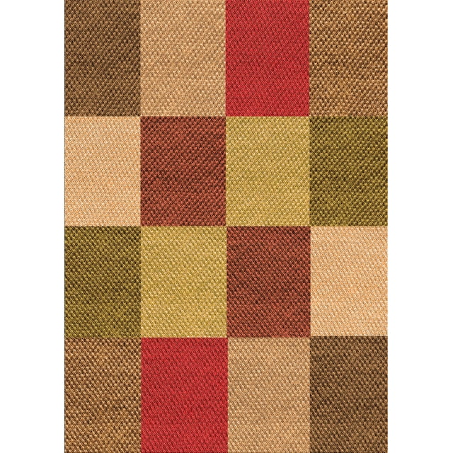 Ahgly Tapis Rectangulaire Lavable en Machine Intérieur Transitionnel Jaune, 2 Pieds x 3 Pieds