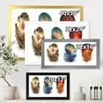 thumbnail image 4 of Designart 'Colourful Boho Art Feather Set IX' Bohemian & Eclectic Framed Art Print, 4 of 4