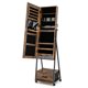 thumbnail image 5 of Costway Armario para Joyas de Pie con Espejo de Cuerpo Entero Organizador de Joyas con Puerta Cajones Ruedas Bloqueables 42 x 38 x 157 cm, 5 of 5
