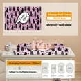 thumbnail image 5 of ZOTIMEF Custom Baby Crib Bedding Set - Personalized Name 5 Pcs Cats Nursery Bedding - Soft Chic Blanket, Crib Sheet, Pillowcase, Changing Pad Cover, Wall Art Set for Newborns Gifts, 5 of 8