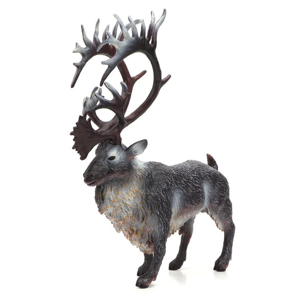 Cergrey Highly Simulation Plastic Wild Animal Reindeer Model