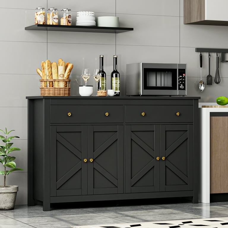 Black kitchen buffet discount