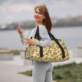 thumbnail image 6 of Picia Classical Cute Sunflower Print Travel Duffle Bag,Weekender Bags for Women with Shoe Compartment, Gym Duffel Bag with Wet Pocket, Hospital Bags for Labor and Delivery, 6 of 7