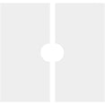 thumbnail image 4 of 38"OD x 7"ID x 13 1/4"C x 1"P Rubik Architectural Grade PVC Contemporary Ceiling Medallion, Two Piece, 4 of 11