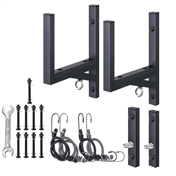 Ladder Rack for Trailer, 2 Racks Heavy Duty Steel Ladder Racks Side Mount Trailer Ladder Rack Fit for Enclosed Trailer