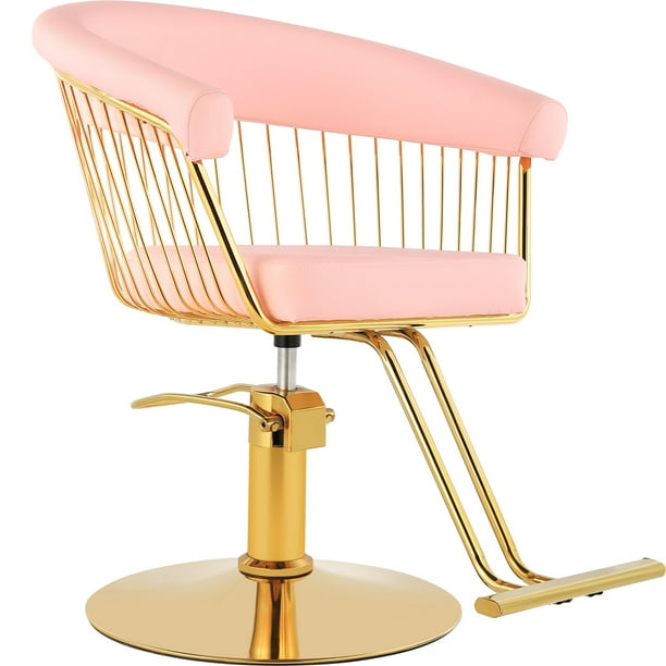 Silla Circular Gold Estetica Spa Ajustable Giro 360 Rosa Nanofort