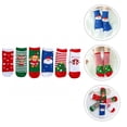thumbnail image 3 of 6 Pairs Combed Cotton Children's Cartoon Christmas Stockings Creative Warm Socks, 3 of 8