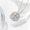 white, variant on LEEYNEER New Love Flower Pendant Heart-shaped Clover Necklace Niche Design Copper Zircon Trendy Key Shape Heart-to-Heart Connection