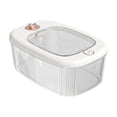 thumbnail image 1 of ZheElen ABS Restaurant Moisture-proof Rice Bucket Transparent Visible Time Keeping Timed Fresh Rice Bucket White 5kg, 1 of 6