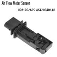 thumbnail image 4 of 2x Car Flow Meter Sensor Maf Mass Sensor 0281002695 A6420940148 For -, 4 of 5