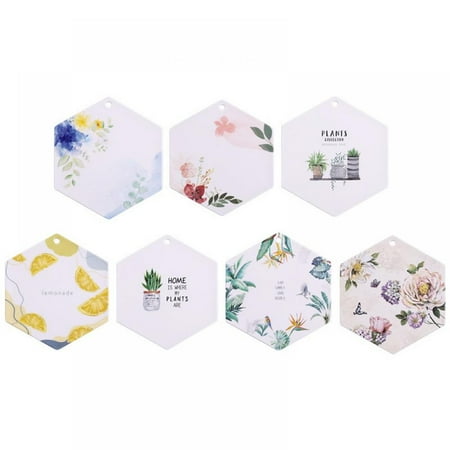 

1PC Coasters for Drinks Tropical Plants Flowers Heat insulation Drink Mat Tabletop Protection Mat Pad for Coffee Wood Table Gift for Birthday Farmhouse Housewarming Room Bar Decor