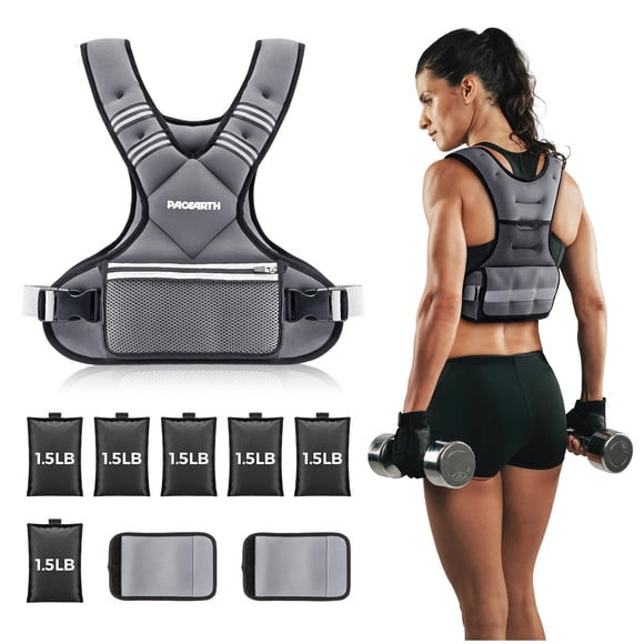 Chaleco pesado PACEARTH Ironsand Weight Chaleco de 5 a 9 kg para hombres/mujeres