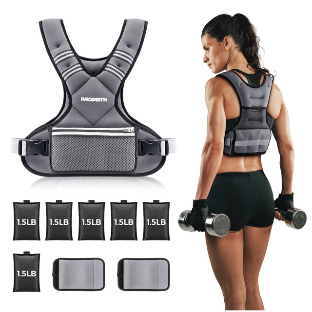 Chaleco pesado PACEARTH Ironsand Weight Chaleco de 5 a 9 kg para hombres/mujeres